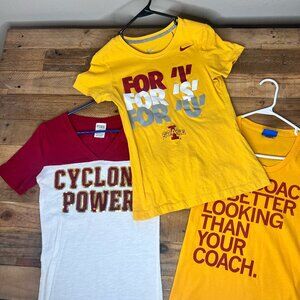Set of 3 - Iowa State Women's Gameday T-Shirts - Pink, Nike & Raygun *Imperfect